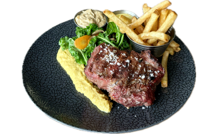 Entrecôte m/dessert (for 2 personer)