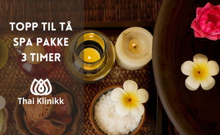 Topp til tå spa-pakke 3timer